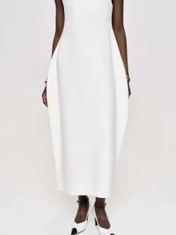 Frauen Source Unknown Kleidung<Adua Vase Midikleid, Weis