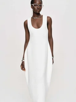 Frauen Source Unknown Kleidung<Adua Vase Midikleid, Weis