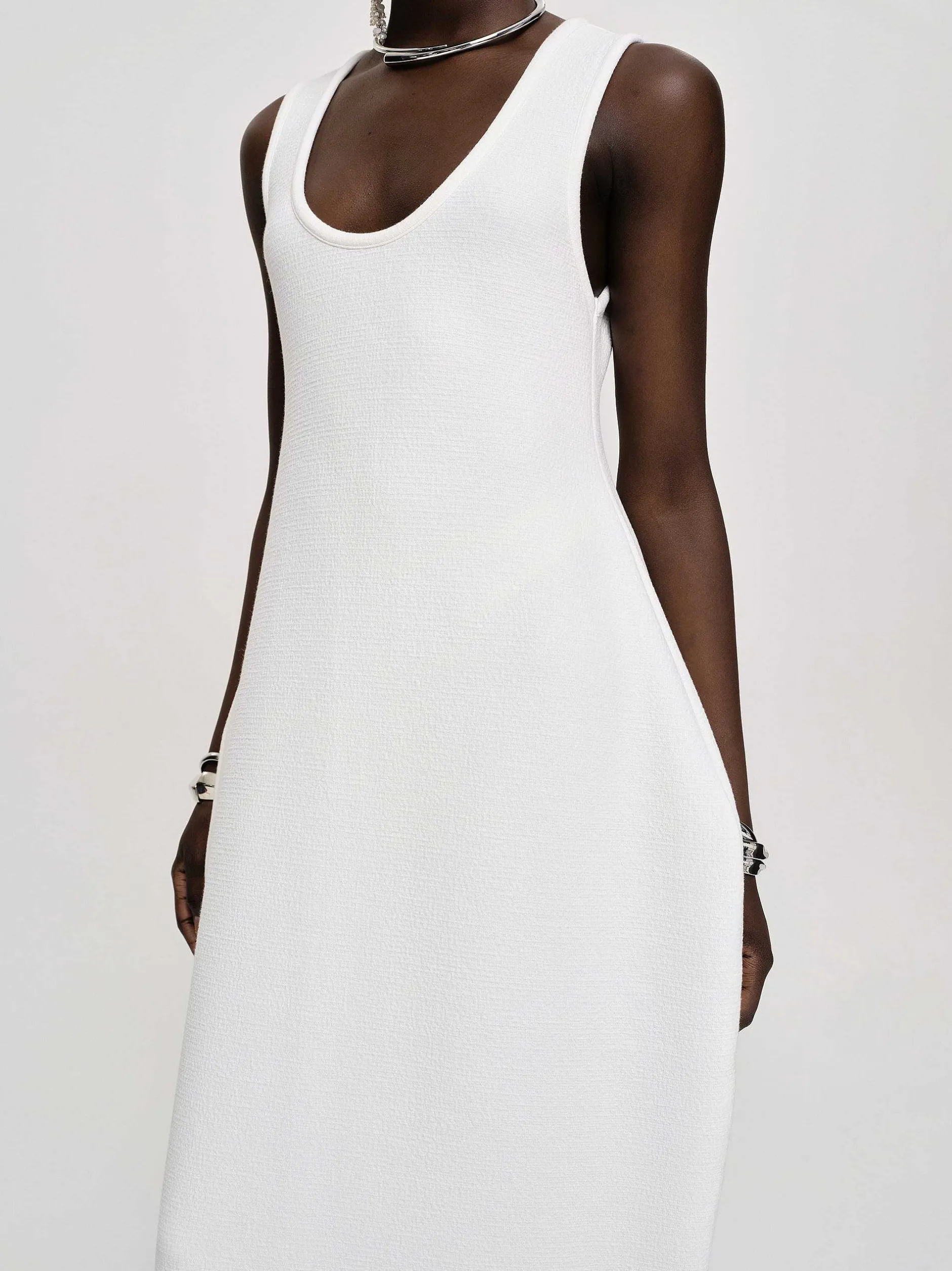 Frauen Source Unknown Kleider<Adua Vase Midikleid, Weis
