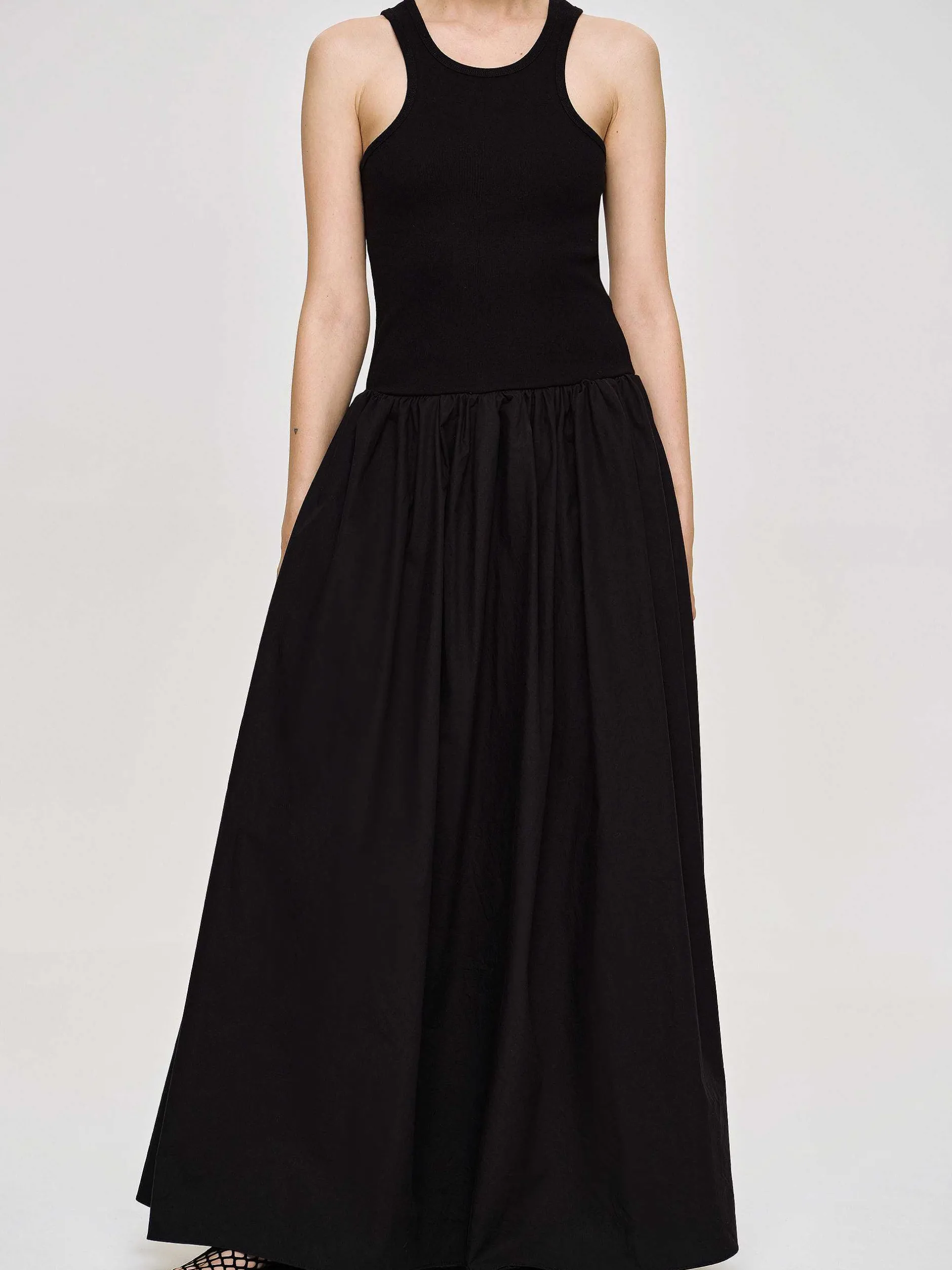 Frauen Source Unknown Kleider<Amal Racer-Tanktopkleid Mit Tiefer Taille, Schwarz