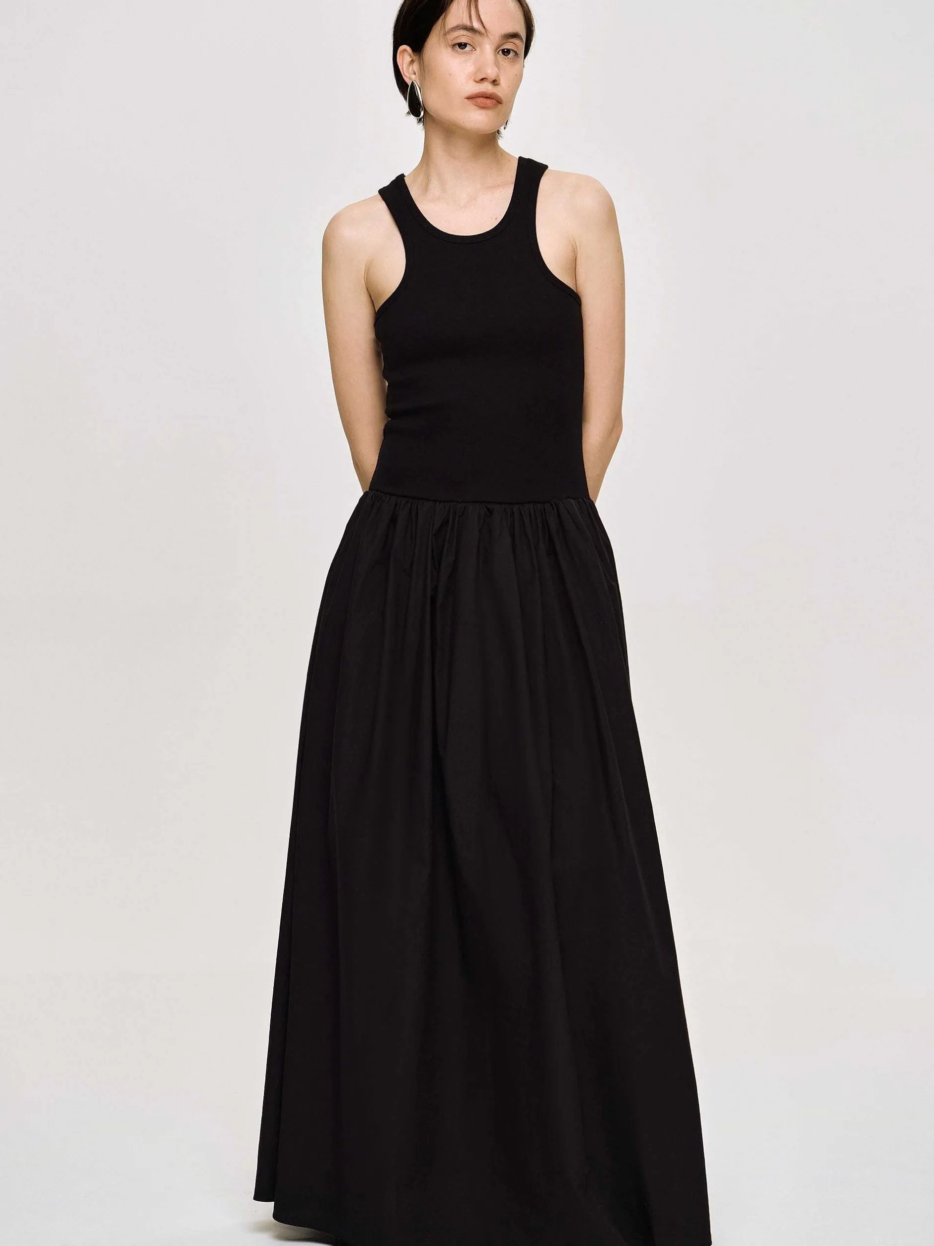 Frauen Source Unknown Kleider<Amal Racer-Tanktopkleid Mit Tiefer Taille, Schwarz