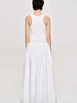 Frauen Source Unknown Kleider<Amal Racer-Tanktopkleid Mit Tiefer Taille, Weis