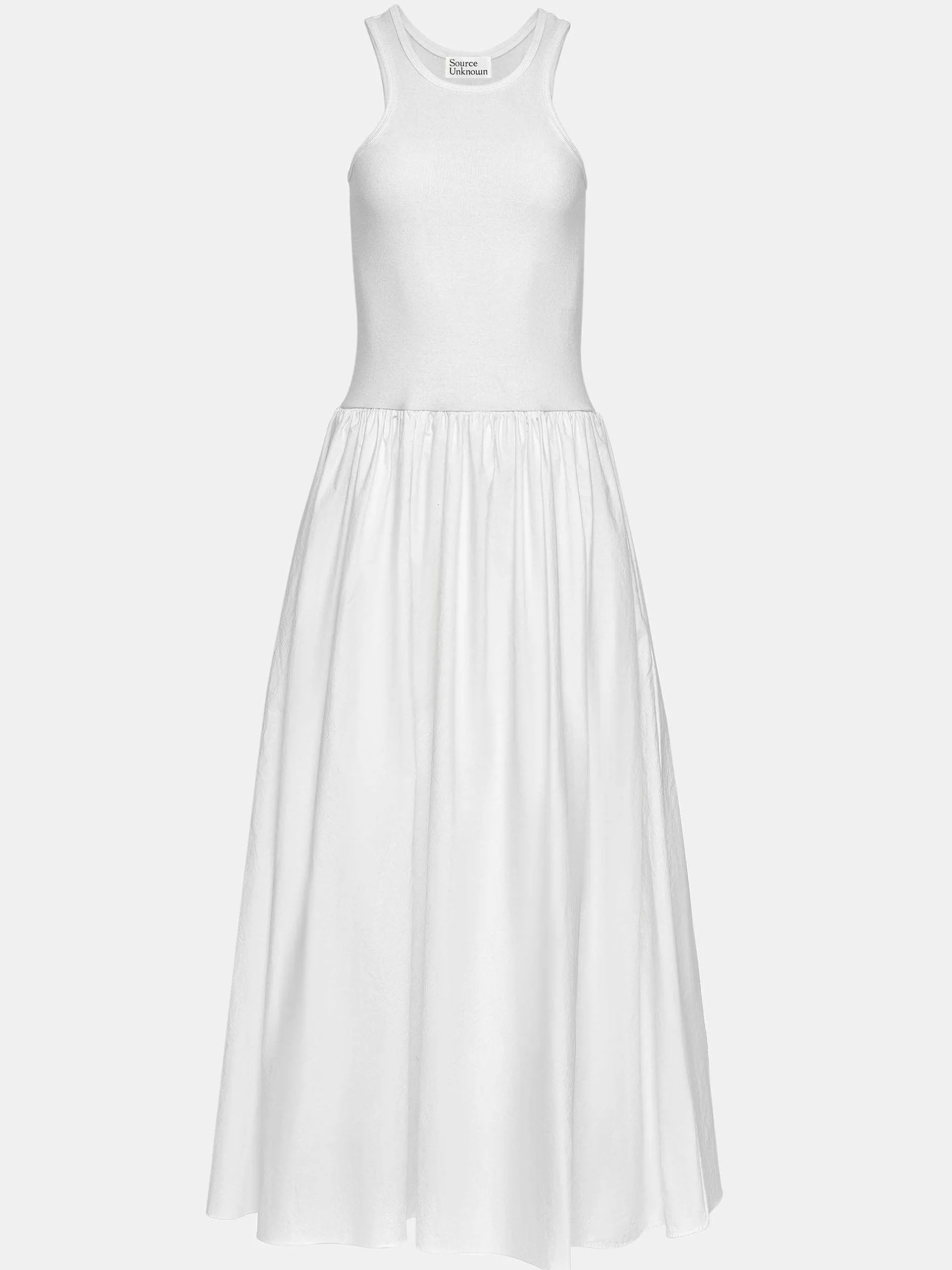 Frauen Source Unknown Kleidung<Amal Racer-Tanktopkleid Mit Tiefer Taille, Weis