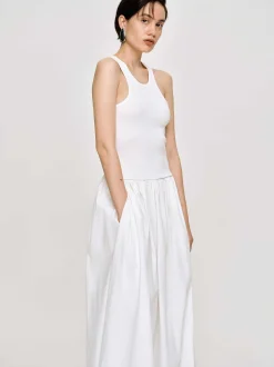 Frauen Source Unknown Kleidung<Amal Racer-Tanktopkleid Mit Tiefer Taille, Weis