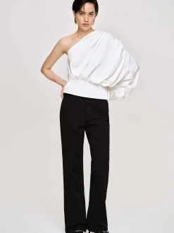 Frauen Source Unknown Kleidung<Ausgestellte Jeans Mit Langem Bein, Schwarz
