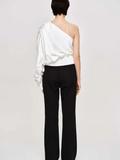 Frauen Source Unknown Denim<Ausgestellte Jeans Mit Langem Bein, Schwarz
