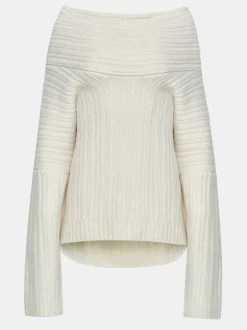 Frauen Source Unknown Zubehör<Becca Ubergroser High Roll Strickpullover, Weis