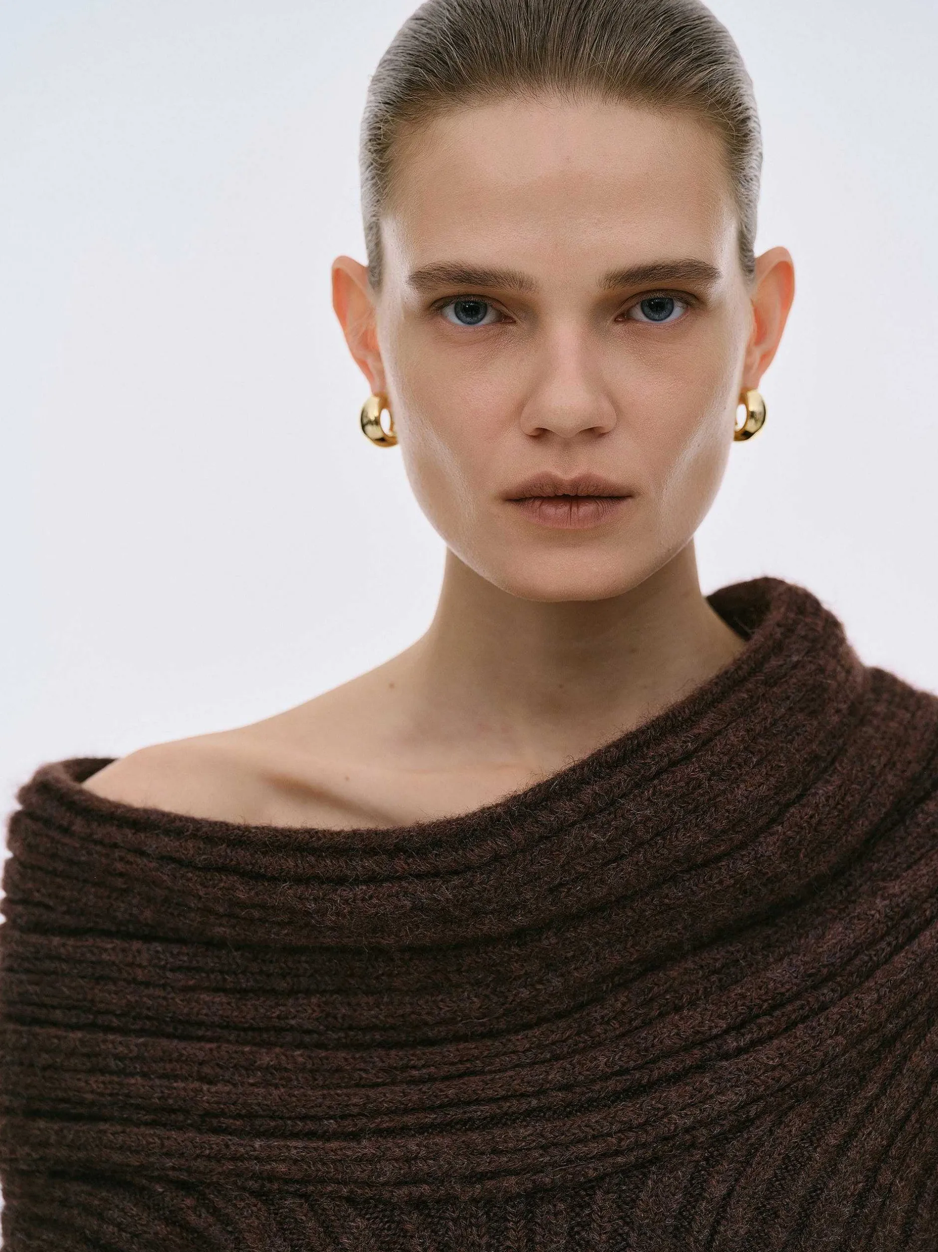 Frauen Source Unknown Zubehör<Becca Ubergroser High-Roll-Strickpullover, Schokolade