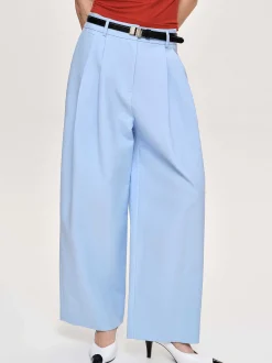 Frauen Source Unknown Unterteile<Biesenhose Mit Weitem Bein, Eisblau