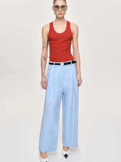 Frauen Source Unknown Unterteile<Biesenhose Mit Weitem Bein, Eisblau