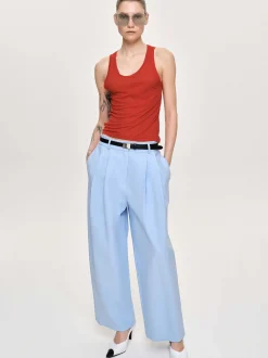 Frauen Source Unknown Unterteile<Biesenhose Mit Weitem Bein, Eisblau