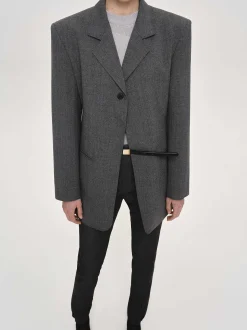 Frauen Source Unknown Kleidung<Blazer Mit Einem Knopf, Anthrazit