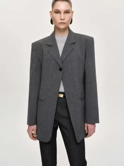 Frauen Source Unknown Kleidung<Blazer Mit Einem Knopf, Anthrazit