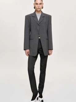 Frauen Source Unknown Oberbekleidung<Blazer Mit Einem Knopf, Anthrazit