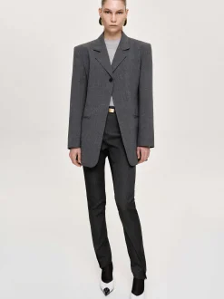 Frauen Source Unknown Oberbekleidung<Blazer Mit Einem Knopf, Anthrazit