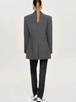 Frauen Source Unknown Oberbekleidung<Blazer Mit Einem Knopf, Anthrazit