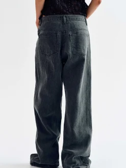 Frauen Source Unknown Kleidung<Boyfriend-Pigmentjeans, Haifischhaut
