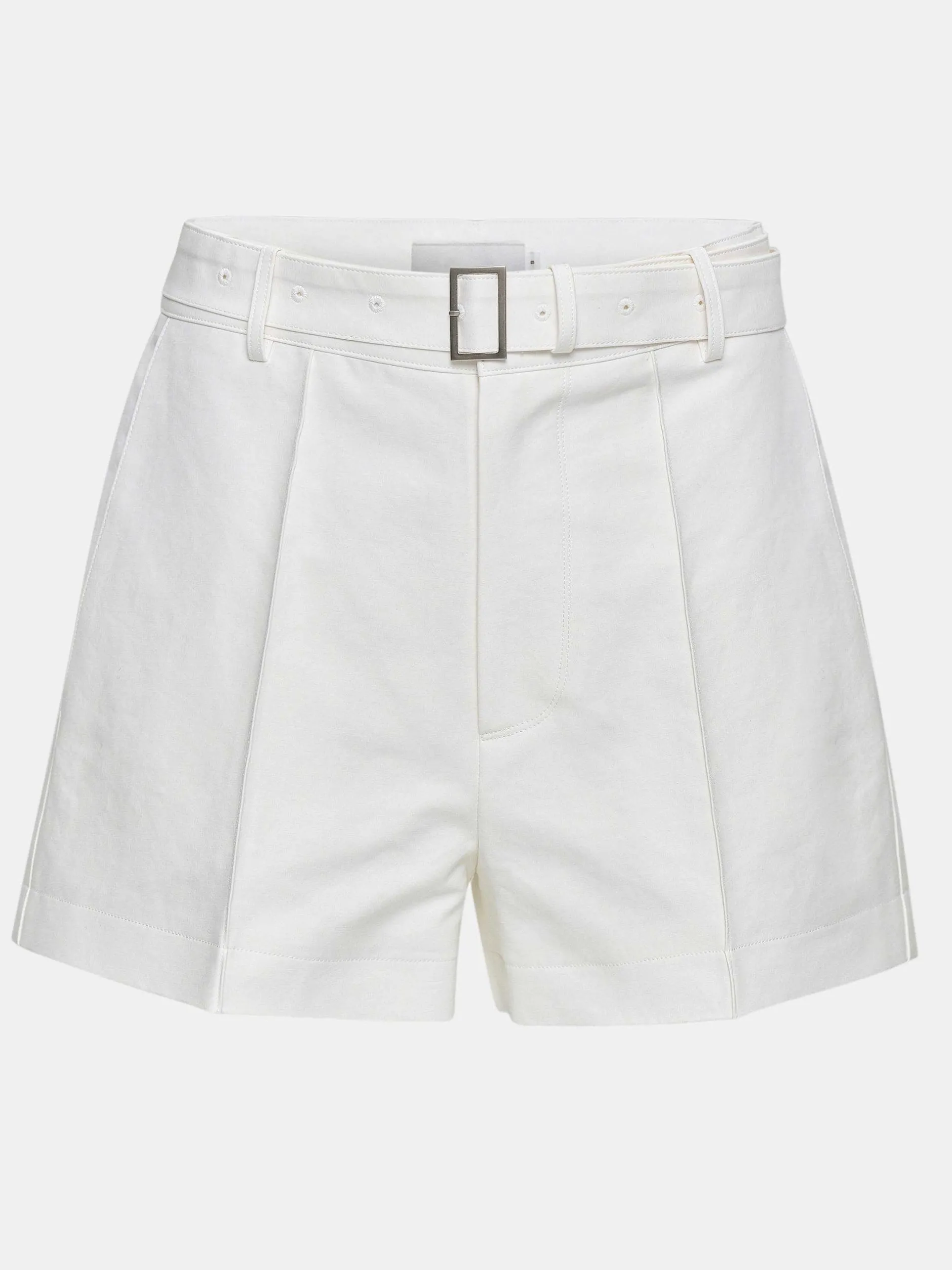 Frauen Source Unknown Unterteile<Breite Shorts Mit Gurtel, Weis