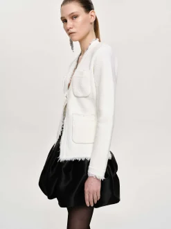 Frauen Source Unknown Zubehör<Cardigan Mit Taillierter Taille, Naturweis