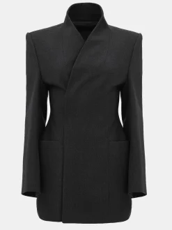 Frauen Source Unknown Kleidung<Corrin Wickelblazer, Anthrazit