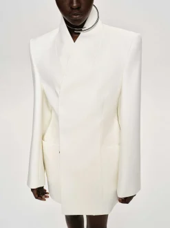 Frauen Source Unknown Oberbekleidung<Corrin Wickelblazer, Creme