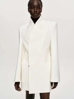 Frauen Source Unknown Oberbekleidung<Corrin Wickelblazer, Creme