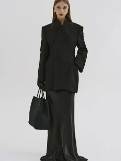 Frauen Source Unknown Kleidung<Corrin Wickelblazer, Schwarz