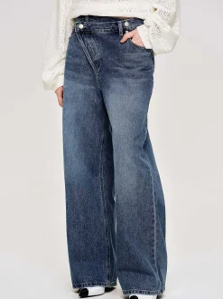 Frauen Source Unknown Kleidung<Crossover-Jeans, Dark Stone Wash
