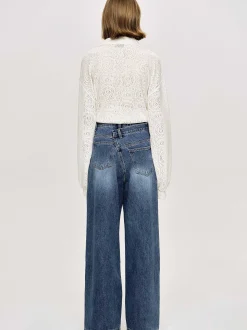 Frauen Source Unknown Kleidung<Crossover-Jeans, Dark Stone Wash