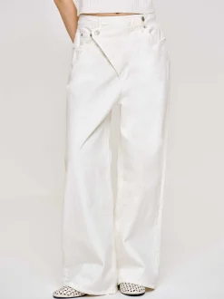 Frauen Source Unknown Kleidung<Crossover-Jeans, Weis