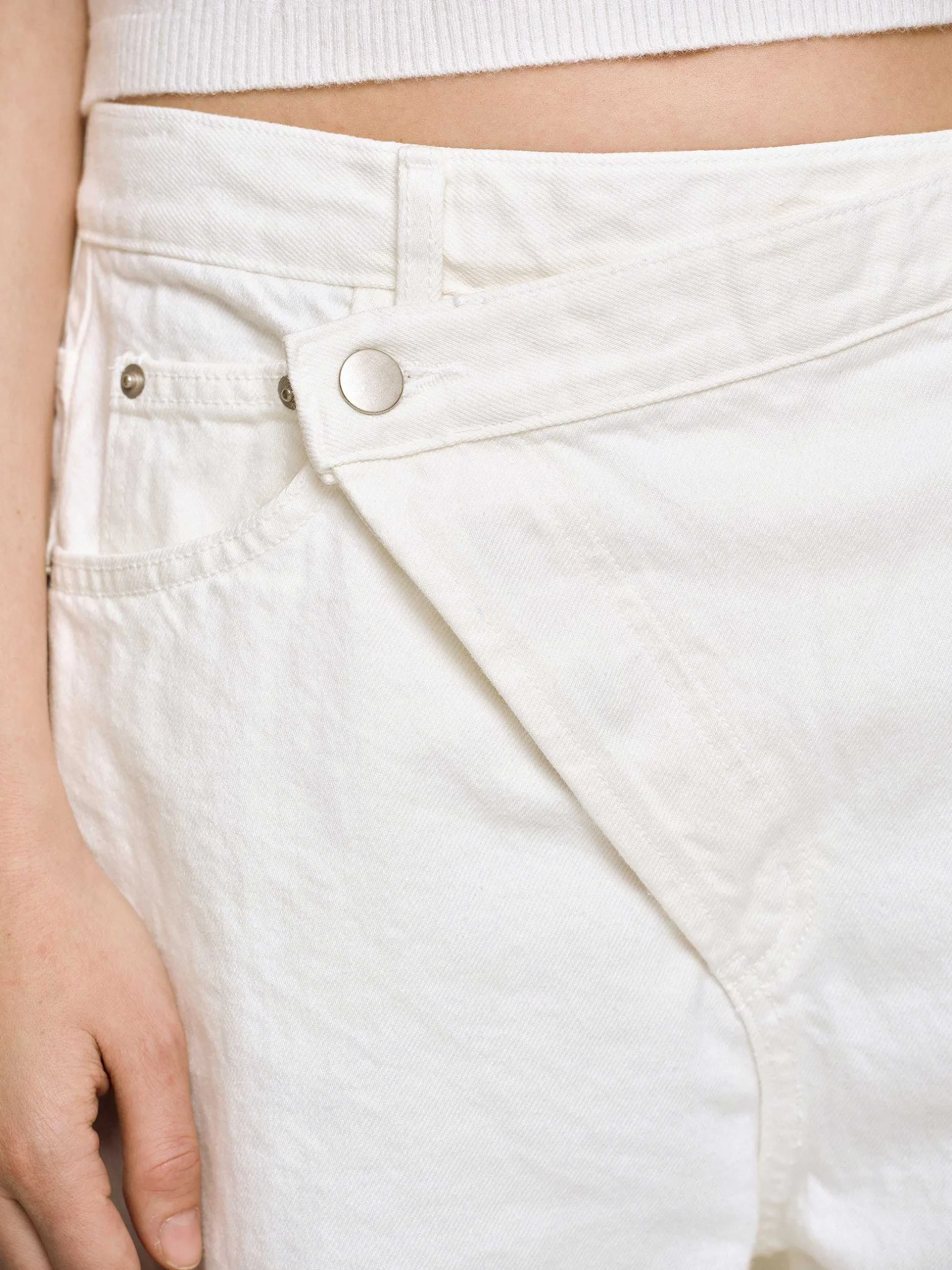 Frauen Source Unknown Kleidung<Crossover-Jeans, Weis