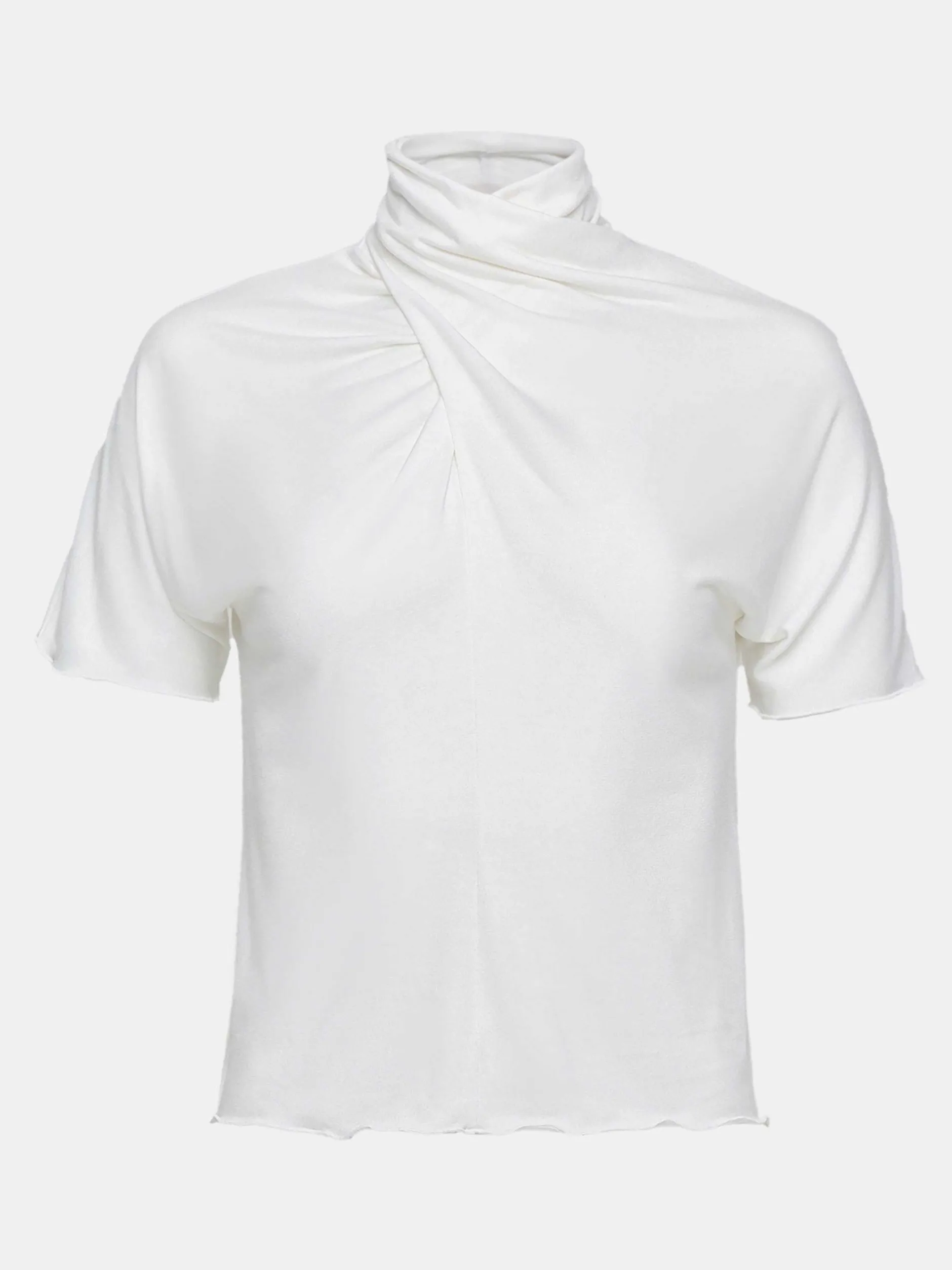 Frauen Source Unknown Oberteile<Daye Cross Neck T-Shirt, Weis