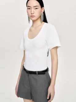 Frauen Source Unknown Zubehör<Deep U T-Shirt, Weis