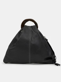 Frauen Source Unknown Schuhe & Taschen<Dreieckstasche Aus Kalbsleder, Schwarz