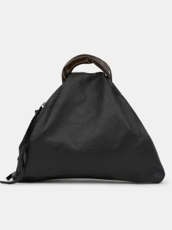 Frauen Source Unknown Schuhe & Taschen<Dreieckstasche Aus Kalbsleder, Schwarz