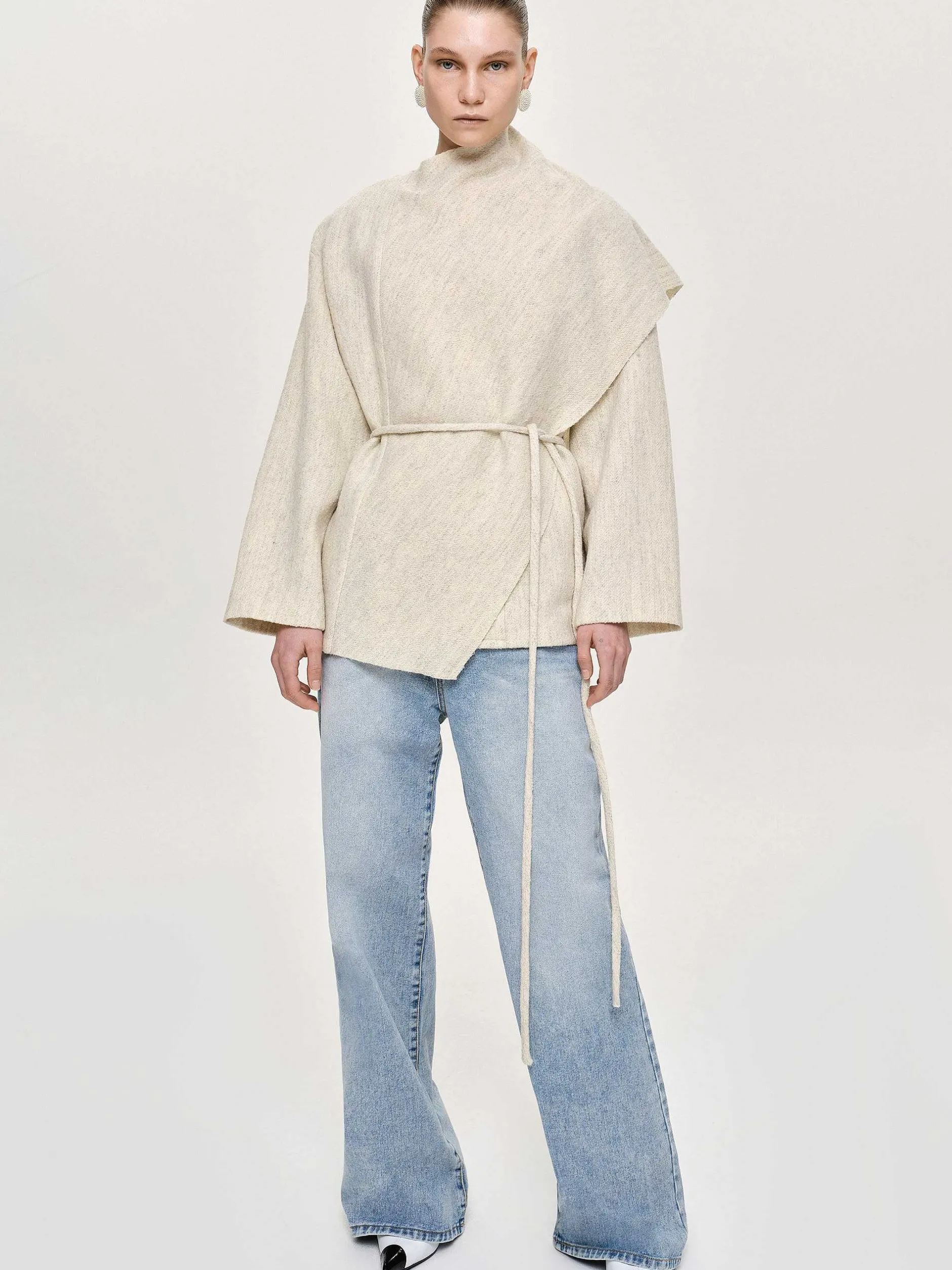 Frauen Source Unknown Zubehör<Edmea Jacke Mit Schaldetails, Reiher