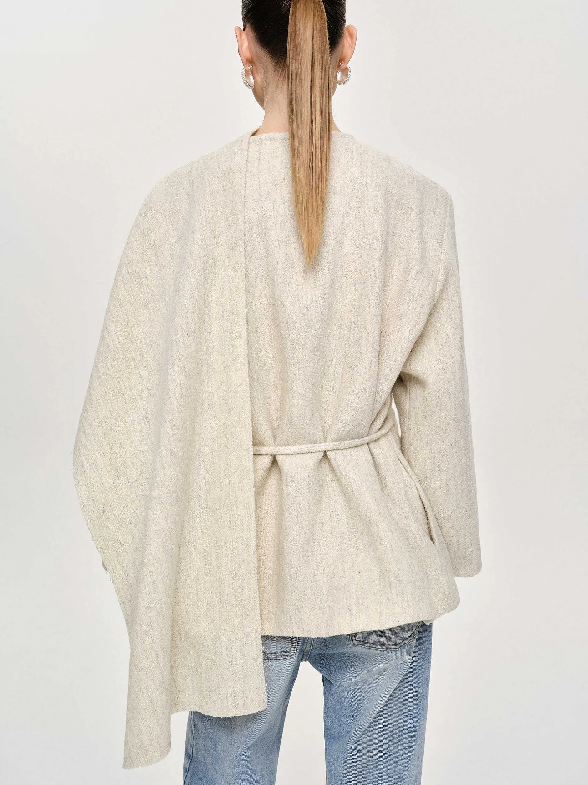 Frauen Source Unknown Zubehör<Edmea Jacke Mit Schaldetails, Reiher