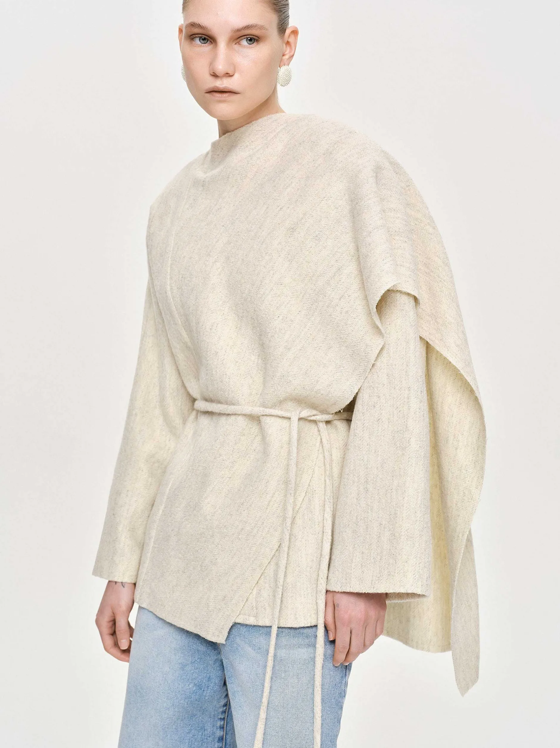 Frauen Source Unknown Zubehör<Edmea Jacke Mit Schaldetails, Reiher