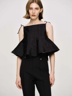 Frauen Source Unknown Oberteile<Extra Verkurztes Camisole, Schwarz