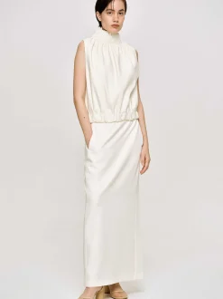Frauen Source Unknown Unterteile<Fliesender Rock Mit Hoher Taille, Elfenbein