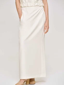 Frauen Source Unknown Kleidung<Fliesender Rock Mit Hoher Taille, Elfenbein