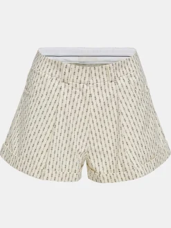 Frauen Source Unknown Unterteile<Geblumte Mikroshorts, Elfenbein