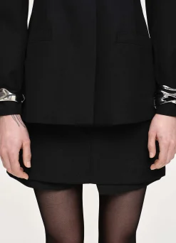 Frauen Source Unknown Zubehör<Geteilte Jacke Mit Taillierter Taille, Schwarz