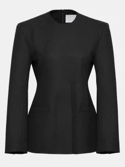 Frauen Source Unknown Zubehör<Geteilte Jacke Mit Taillierter Taille, Schwarz