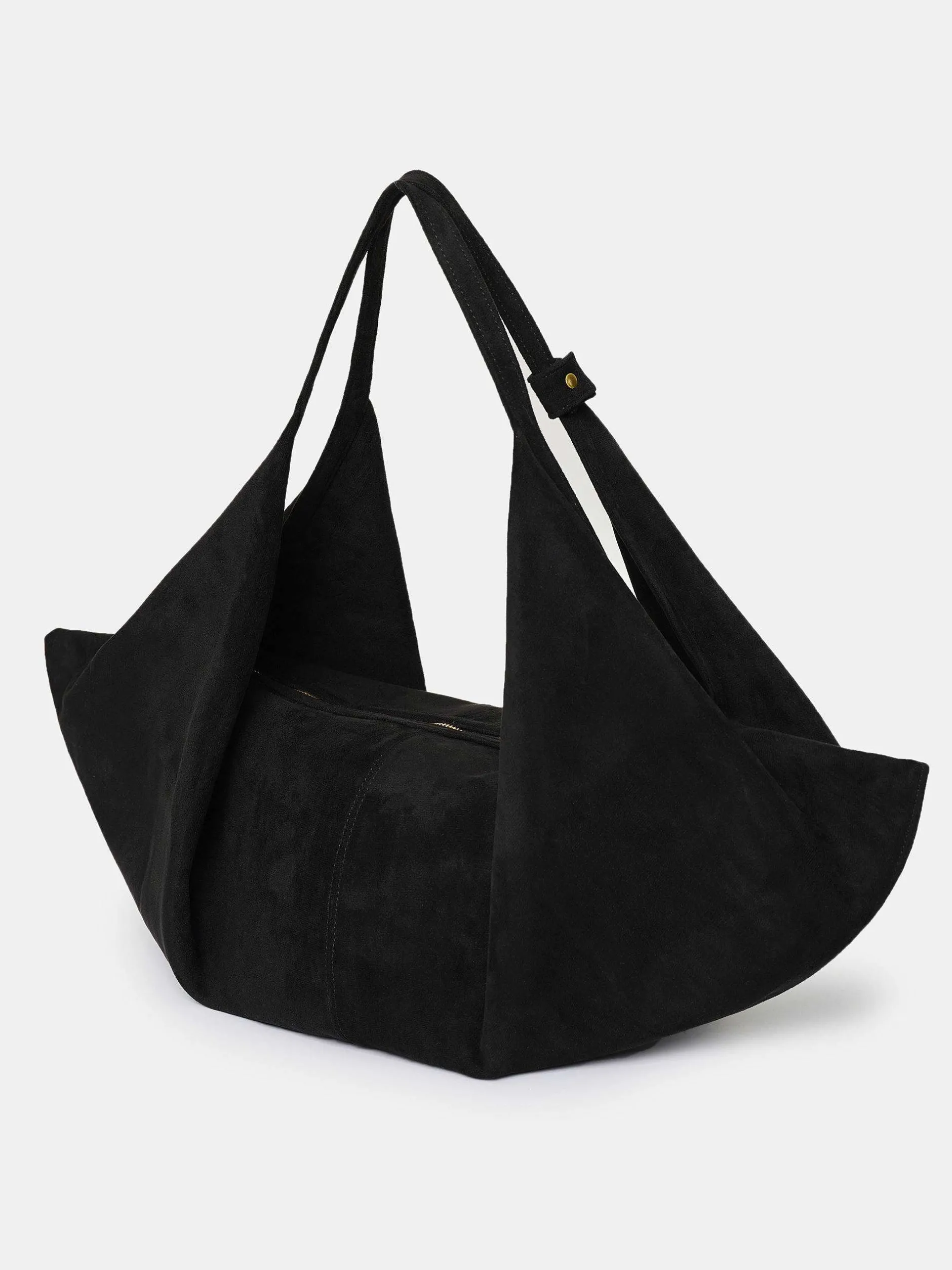 Frauen Source Unknown Kleidung<Grose Gluckskeks-Tasche, Wildleder Schwarz