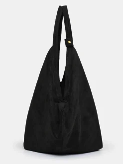 Frauen Source Unknown Kleidung<Grose Gluckskeks-Tasche, Wildleder Schwarz