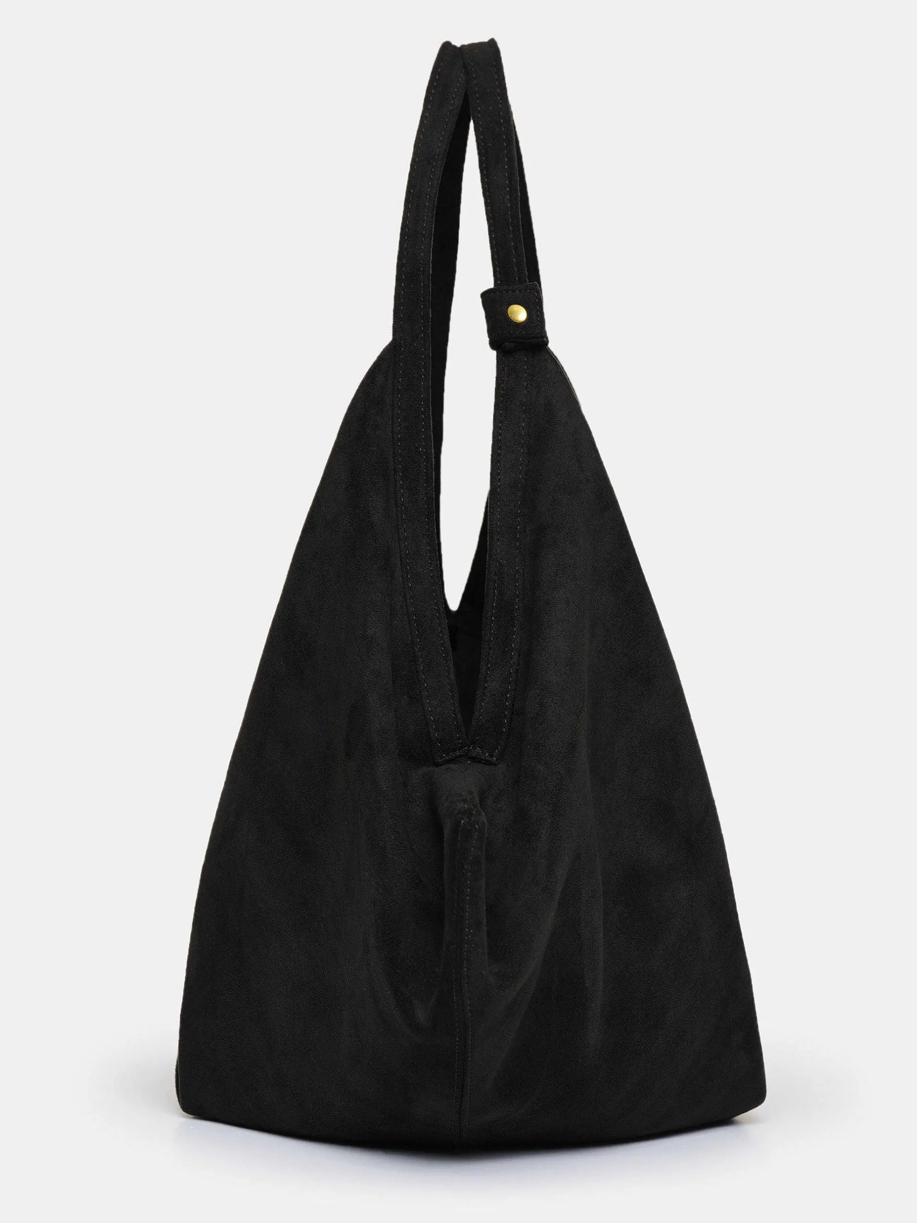 Frauen Source Unknown Kleidung<Grose Gluckskeks-Tasche, Wildleder Schwarz