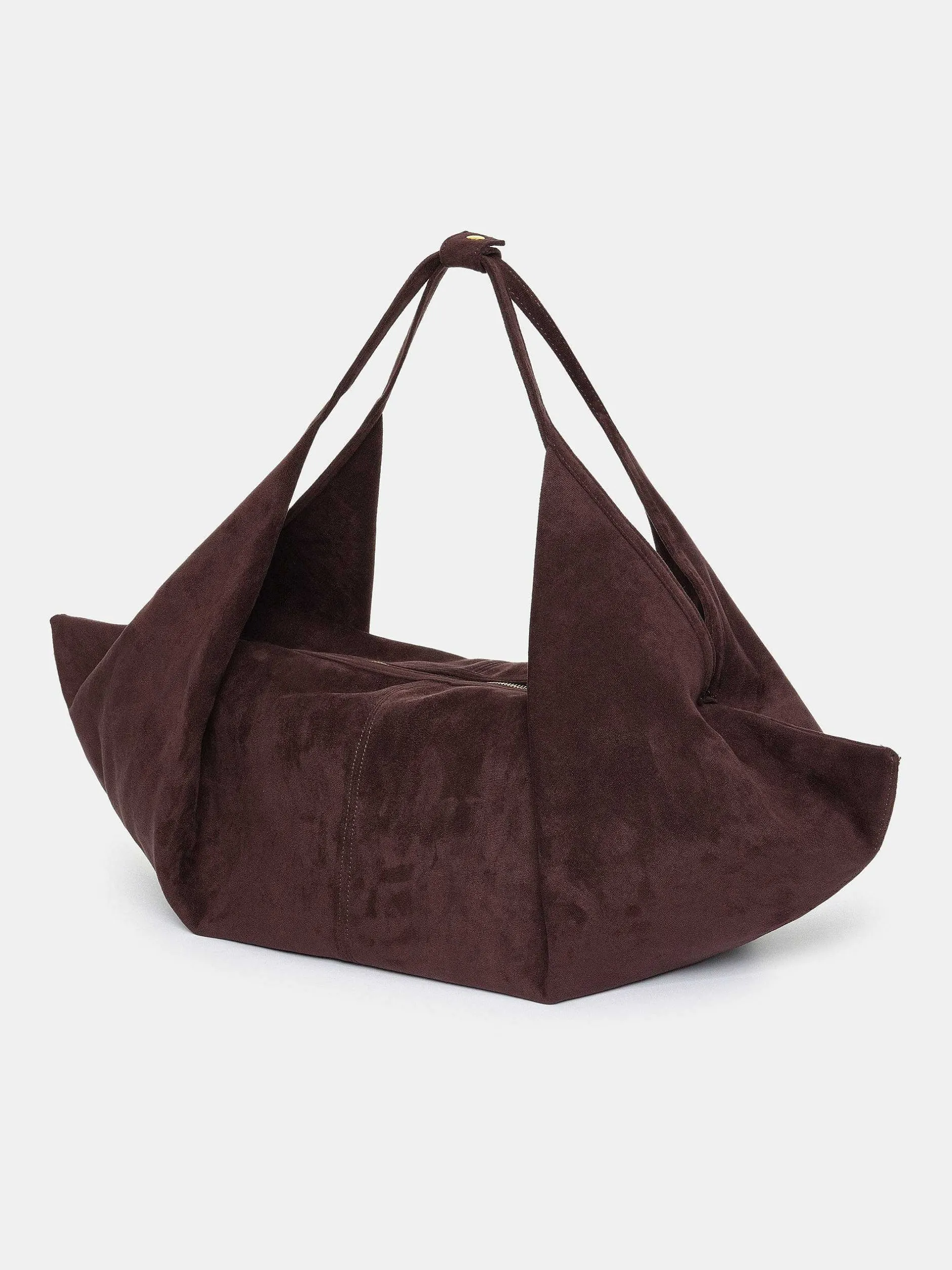 Frauen Source Unknown Schuhe & Taschen<Grose Gluckskeks-Tasche, Wildlederbraun