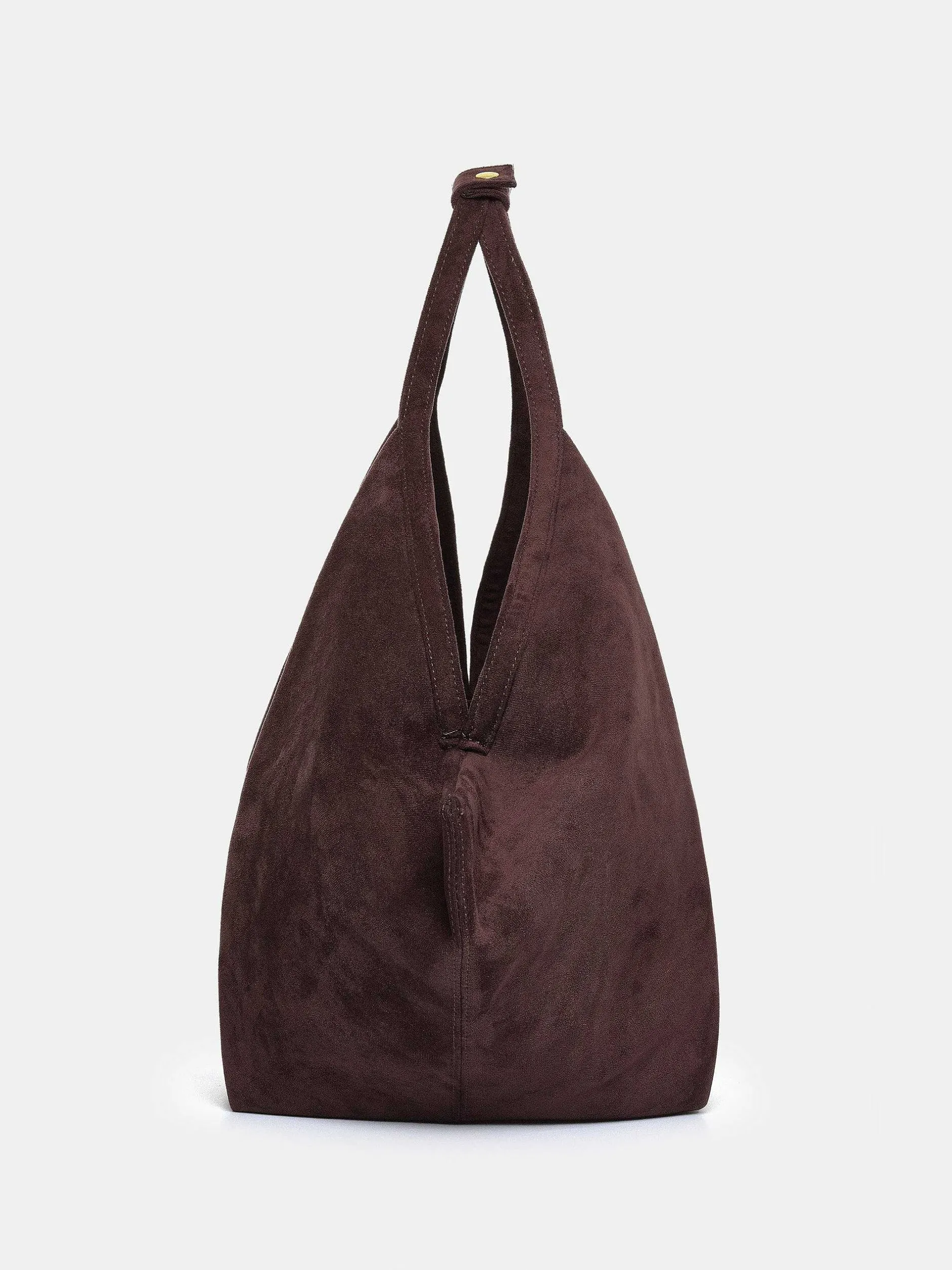 Frauen Source Unknown Schuhe & Taschen<Grose Gluckskeks-Tasche, Wildlederbraun