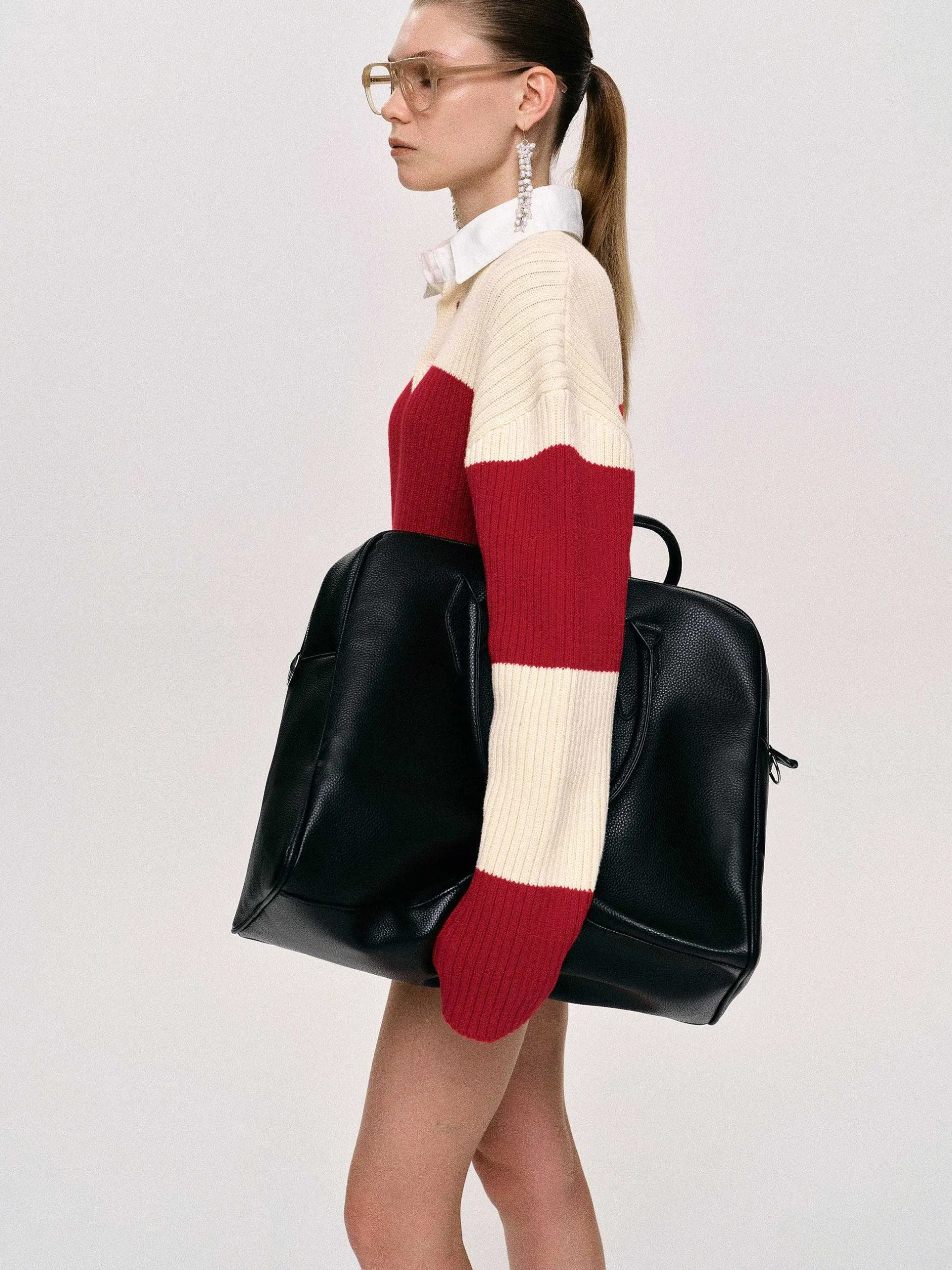 Frauen Source Unknown Kleidung<Grose Weekender-Tasche Aus Kunstleder, Schwarz